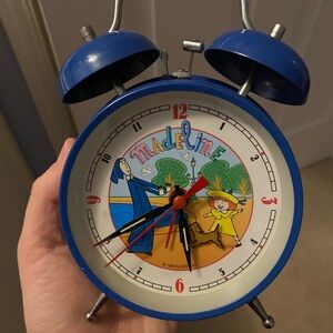 Blue Madeline Alarm Clock